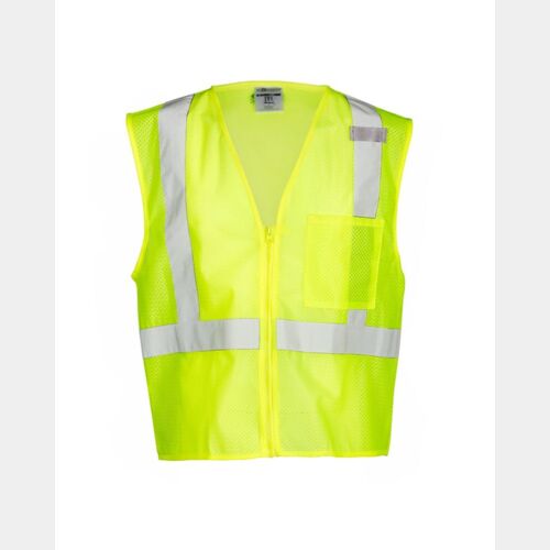 Unisex Single Pocket Zipper Mesh Vest Thumbnail