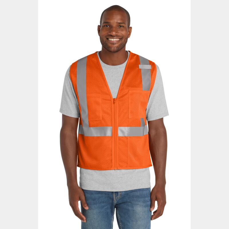 Ansi 107 Class 2 Mesh Zippered Vest Thumbnail