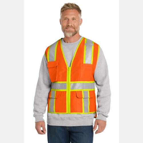 Ansi 107 Class 2 Surveyor Zippered Two Tone Vest Thumbnail