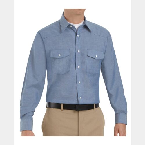 Men's Tall Deluxe Western Style Long Sleeve Shirt Thumbnail