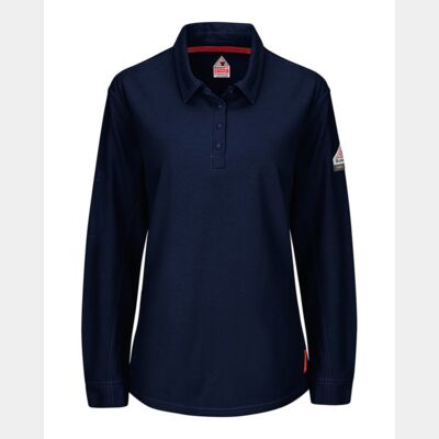 iQ Series® Women's Long Sleeve Polo with 4-Button Placket Thumbnail