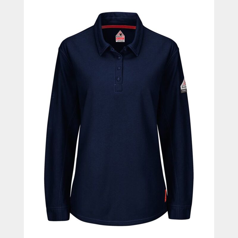 iQ Series® Women's Long Sleeve Polo with 4-Button Placket Thumbnail