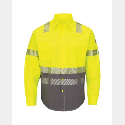 Men's Hi-Visibility Color Block Uniform Shirt - EXCEL FR® ComforTouch® - 7 oz. Thumbnail