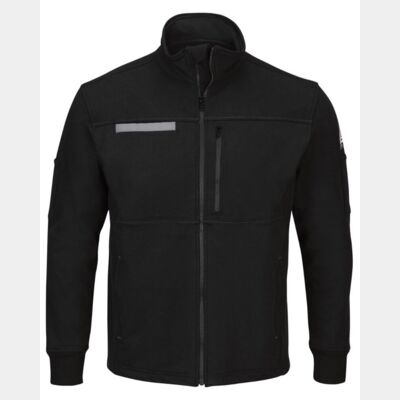Men's Tall Zip Front Fleece Jacket-Cotton /Spandex Blend Thumbnail