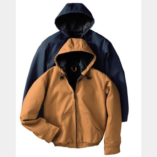 Men's Blended Duck Zip-Front Hooded Jacket Thumbnail