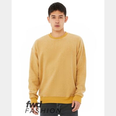 Unisex FWD Fashion Sueded Drop Shoulder Crewneck Sweatshirt Thumbnail