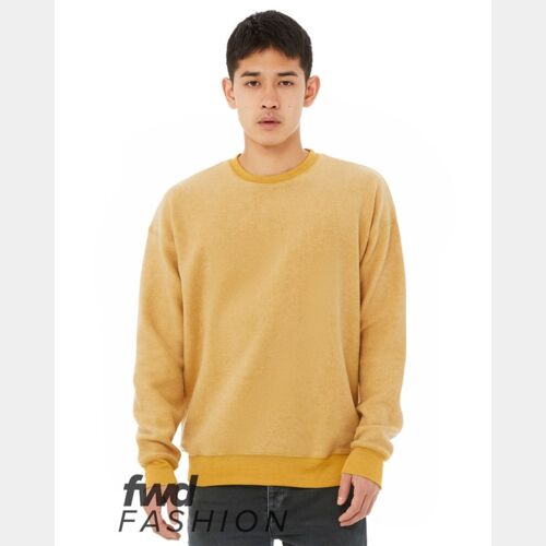 Unisex FWD Fashion Sueded Drop Shoulder Crewneck Sweatshirt Thumbnail