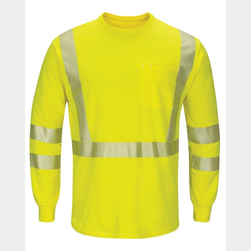 Men's Tall Hi-Visibility Lightweight Long Sleeve T-Shirt Thumbnail