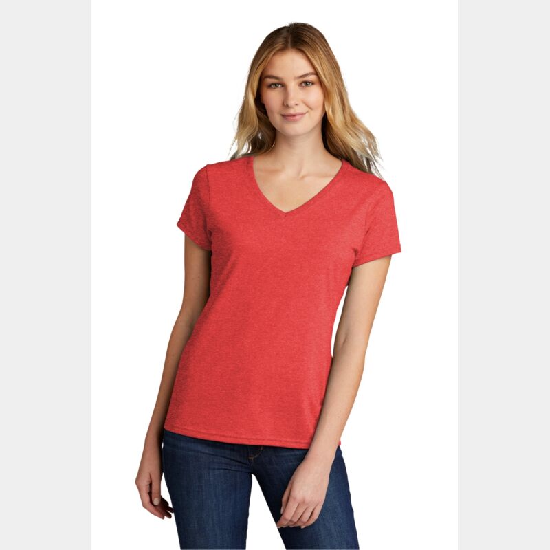 Women's Tri Blend V Neck Tee Thumbnail