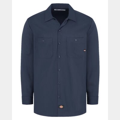 Men's Tall Industrial Cotton Long Sleeve Work Shirt Thumbnail