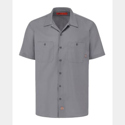 Men's Tall Industrial Short Sleeve Work Shirt Thumbnail
