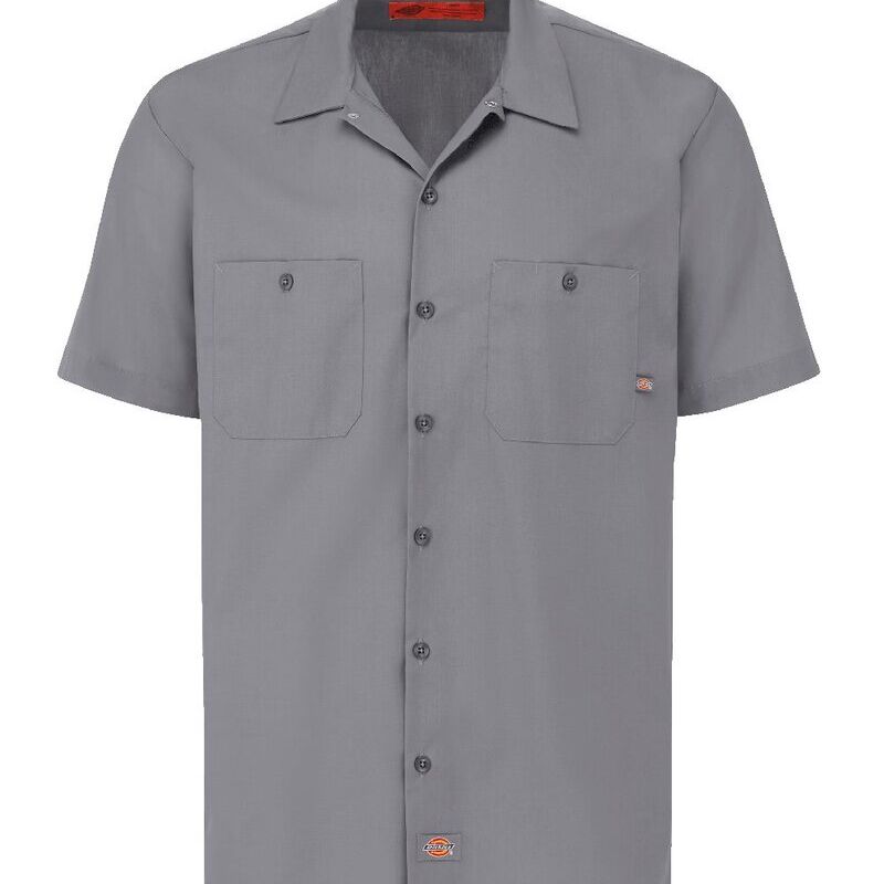 Men's Tall Industrial Short Sleeve Work Shirt Thumbnail