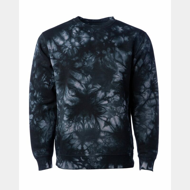 Unisex Midweight Tie-Dyed Crewneck Sweatshirt Thumbnail