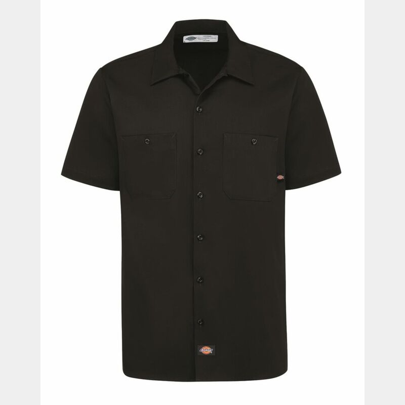 Men's Industrial Short Sleeve Cotton Work Shirt Thumbnail