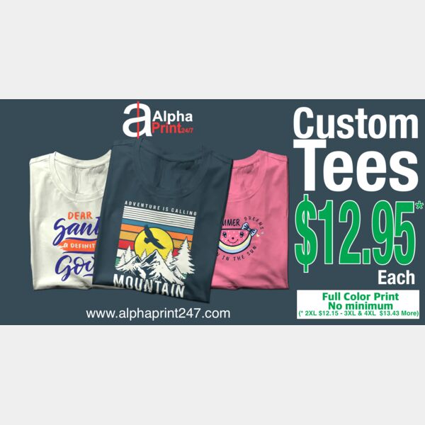 Alpha Custom T-Shirt for only $12.95Each (Adult Heavy Cotton™ T-Shirt) Thumbnail