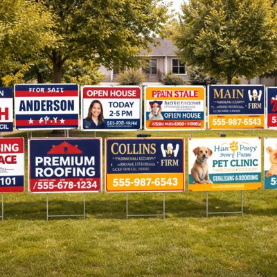Full Color Print Yard Sign  (10 yard sign) Thumbnail