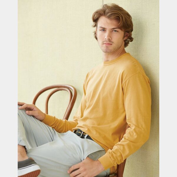 Garment-Dyed Heavyweight Long Sleeve T-Shirt Thumbnail