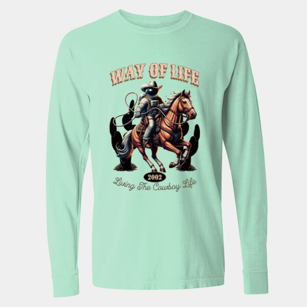 Long Sleeve Garment-Dyed Heavyweight T-Shirt - 6014 Thumbnail