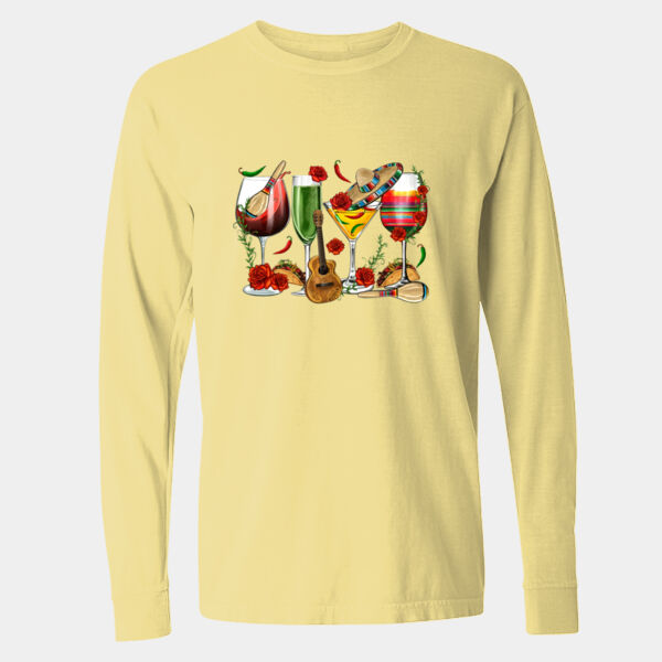  Long Sleeve Garment-Dyed Heavyweight T-Shirt - 6014 Thumbnail