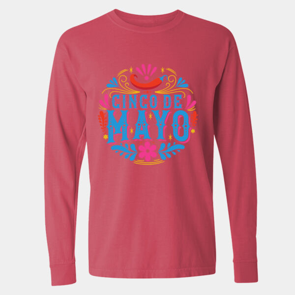 Long Sleeve Garment-Dyed Heavyweight  T-Shirt - 6014 Thumbnail