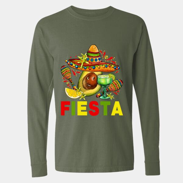  Long Sleeve Garment-Dyed Heavyweight T-Shirt - 6014 Thumbnail