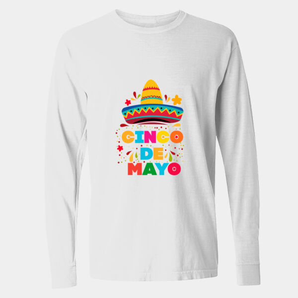  Long Sleeve Garment-Dyed Heavyweight T-Shirt - 6014 Thumbnail