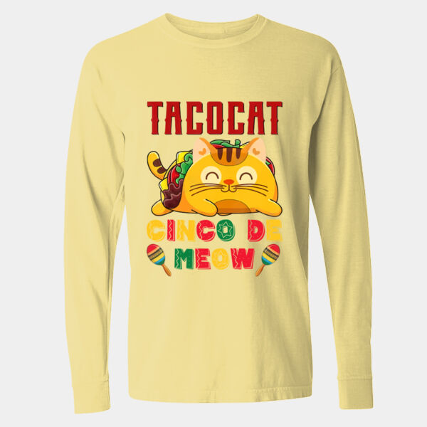  Long Sleeve Garment-Dyed Heavyweight T-Shirt - 6014 Thumbnail