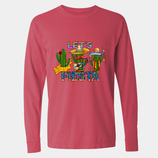  Long Sleeve Garment-Dyed Heavyweight T-Shirt - 6014 Thumbnail