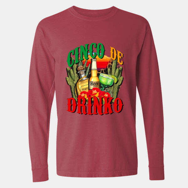 Long Sleeve Garment-Dyed Heavyweight T-Shirt - 6014 Thumbnail