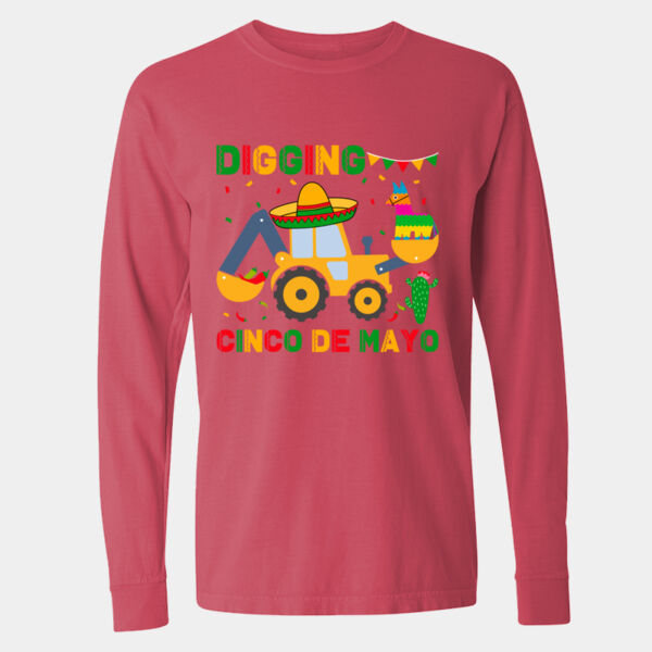 Long Sleeve Garment-Dyed Heavyweight T-Shirt - 6014 Thumbnail