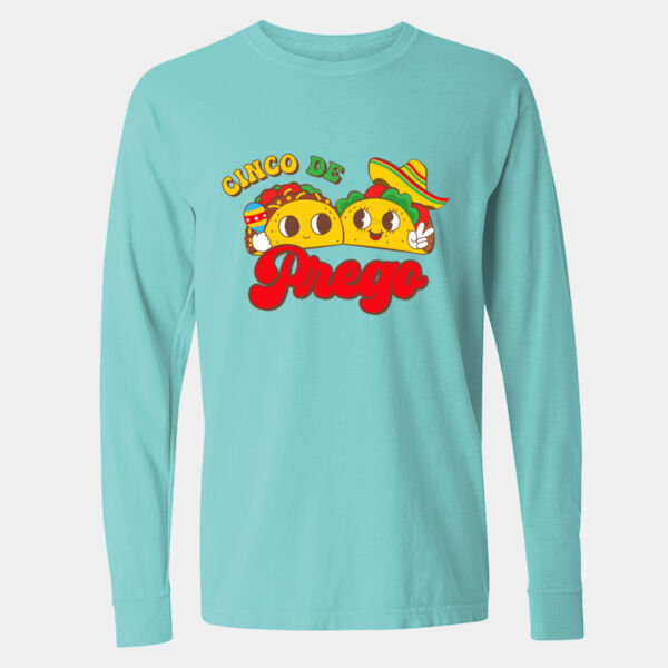  Long Sleeve Garment-Dyed Heavyweight T-Shirt - 6014 Thumbnail