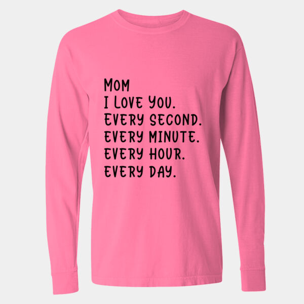 Long Sleeve-Dyed Heavyweight T-Shirt - 6014 Thumbnail