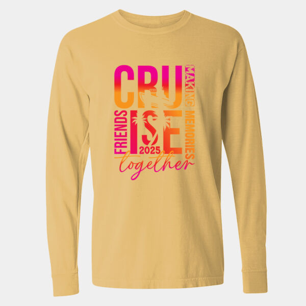Garment-Dyed Heavyweight Long Sleeve T-Shirt - 6014 Thumbnail
