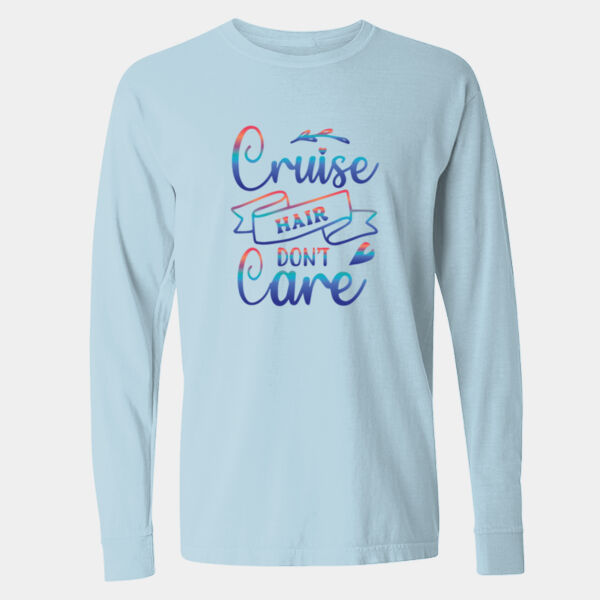 Garment-Dyed Heavyweight Long Sleeve T-Shirt - 6014 Thumbnail