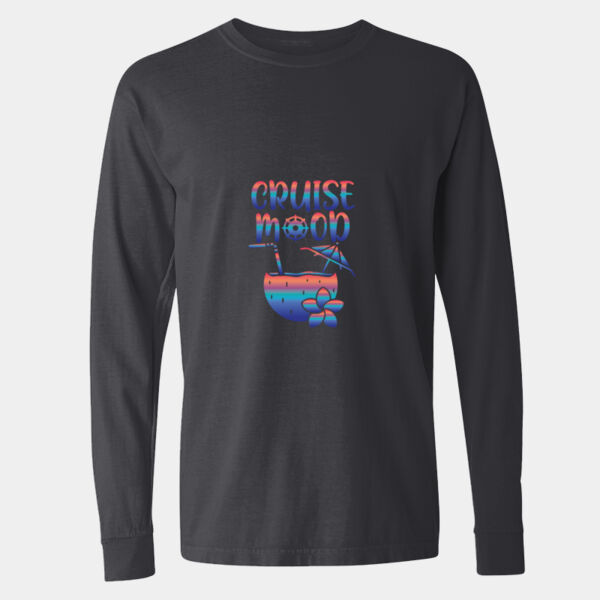 Garment-Dyed Heavyweight Long Sleeve T-Shirt - 6014 Thumbnail