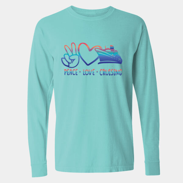 Garment-Dyed Heavyweight Long Sleeve T-Shirt - 6014 Thumbnail