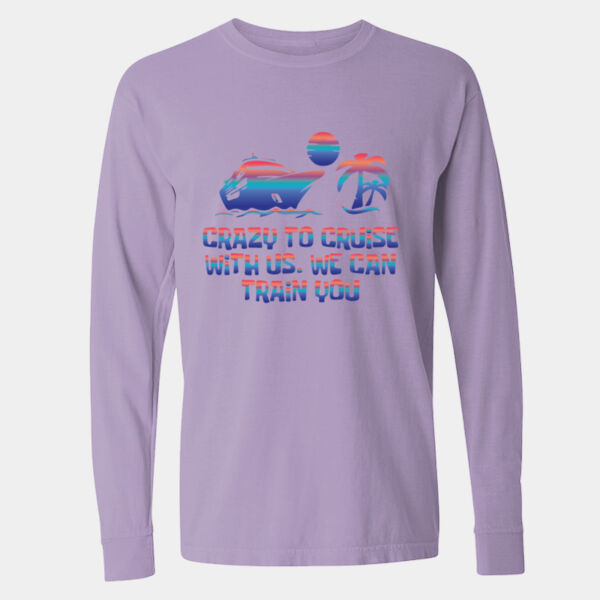 Garment-Dyed Heavyweight Long Sleeve T-Shirt - 6014 Thumbnail
