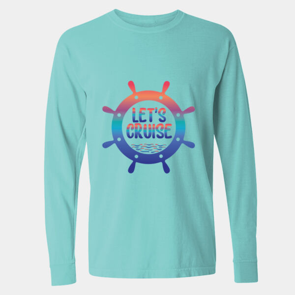 Garment-Dyed Heavyweight Long Sleeve T-Shirt - 6014 Thumbnail