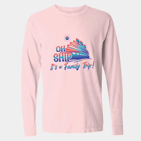 Garment-Dyed Heavyweight Long Sleeve T-Shirt - 6014 Thumbnail