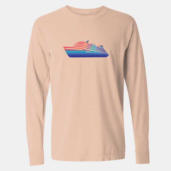 Garment-Dyed Heavyweight Long Sleeve T-Shirt - 6014 Thumbnail