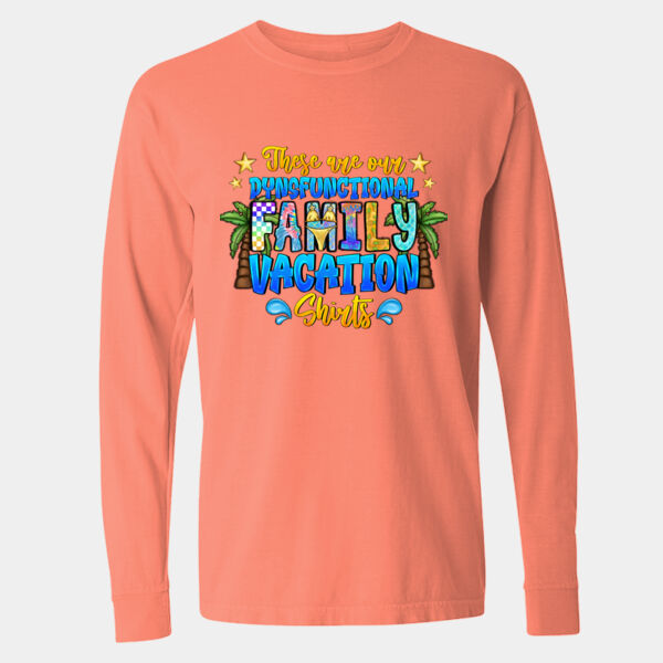 Garment-Dyed Heavyweight Long Sleeve T-Shirt - 6014 Thumbnail