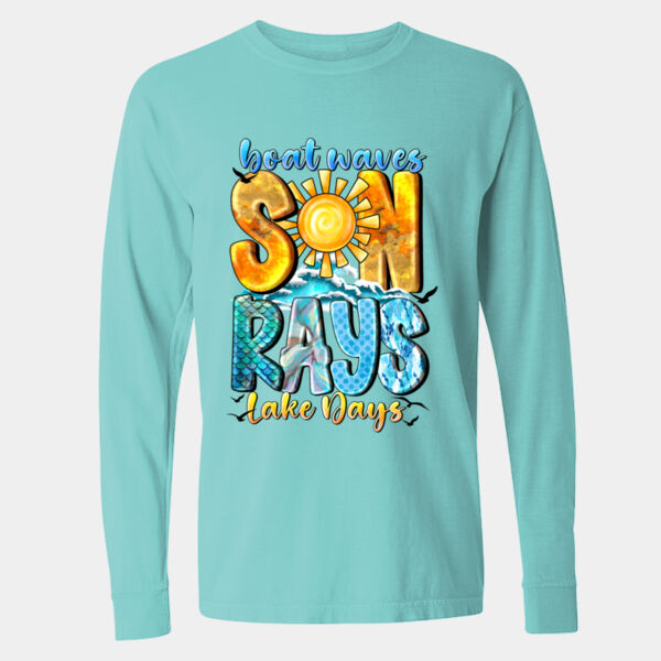 Garment-Dyed Heavyweight Long Sleeve T-Shirt - 6014 Thumbnail