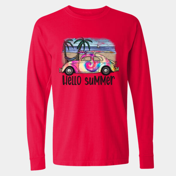 Garment-Dyed Heavyweight Long Sleeve T-Shirt - 6014 Thumbnail