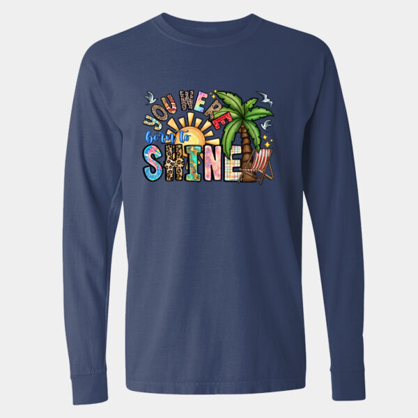 Garment-Dyed Heavyweight Long Sleeve T-Shirt - 6014 Thumbnail