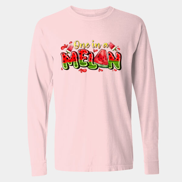 Garment-Dyed Heavyweight Long Sleeve T-Shirt - 6014 Thumbnail