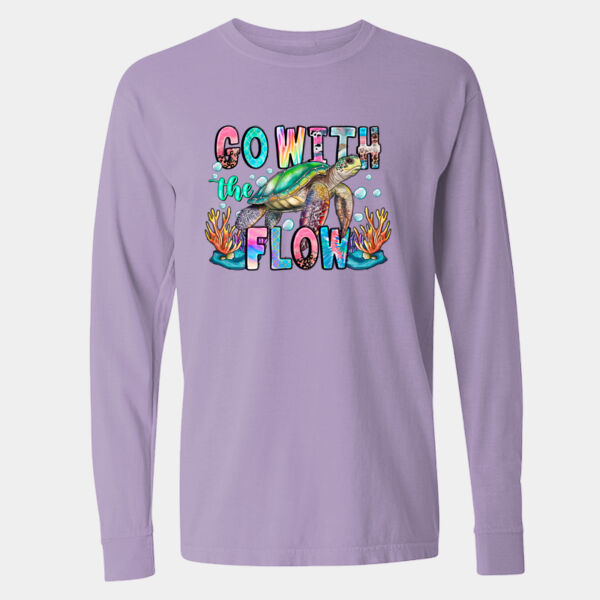 Garment-Dyed Heavyweight Long Sleeve T-Shirt - 6014 Thumbnail