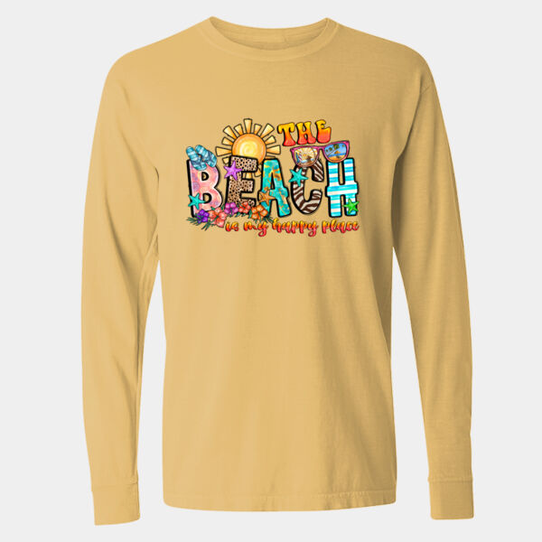 Garment-Dyed Heavyweight Long Sleeve T-Shirt - 6014 Thumbnail