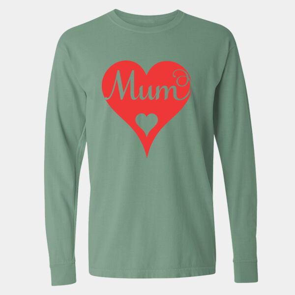 Garment-Dyed Heavyweight Long Sleeve T-Shirt - 6014 Thumbnail