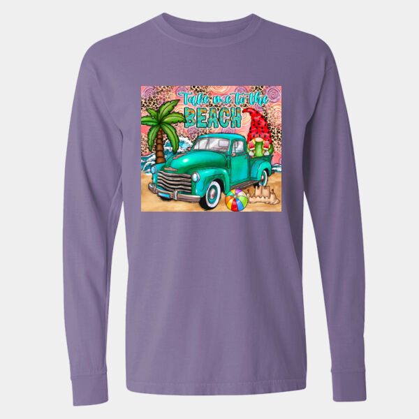 Garment-Dyed Heavyweight Long Sleeve T-Shirt - 6014 Thumbnail