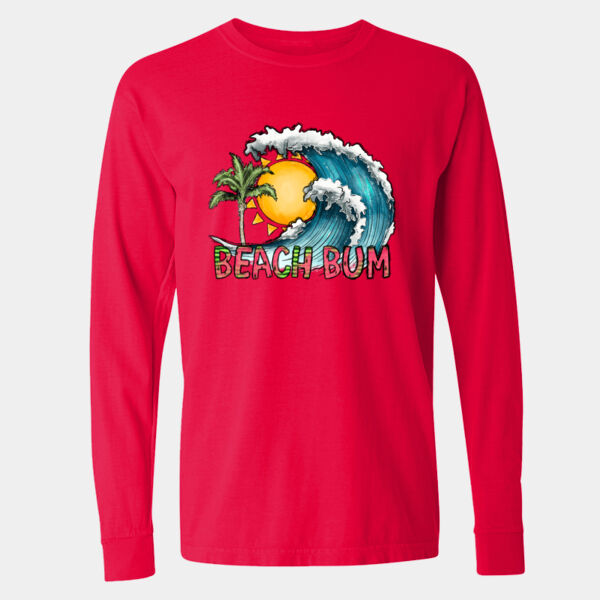 Garment-Dyed Heavyweight Long Sleeve T-Shirt - 6014 Thumbnail